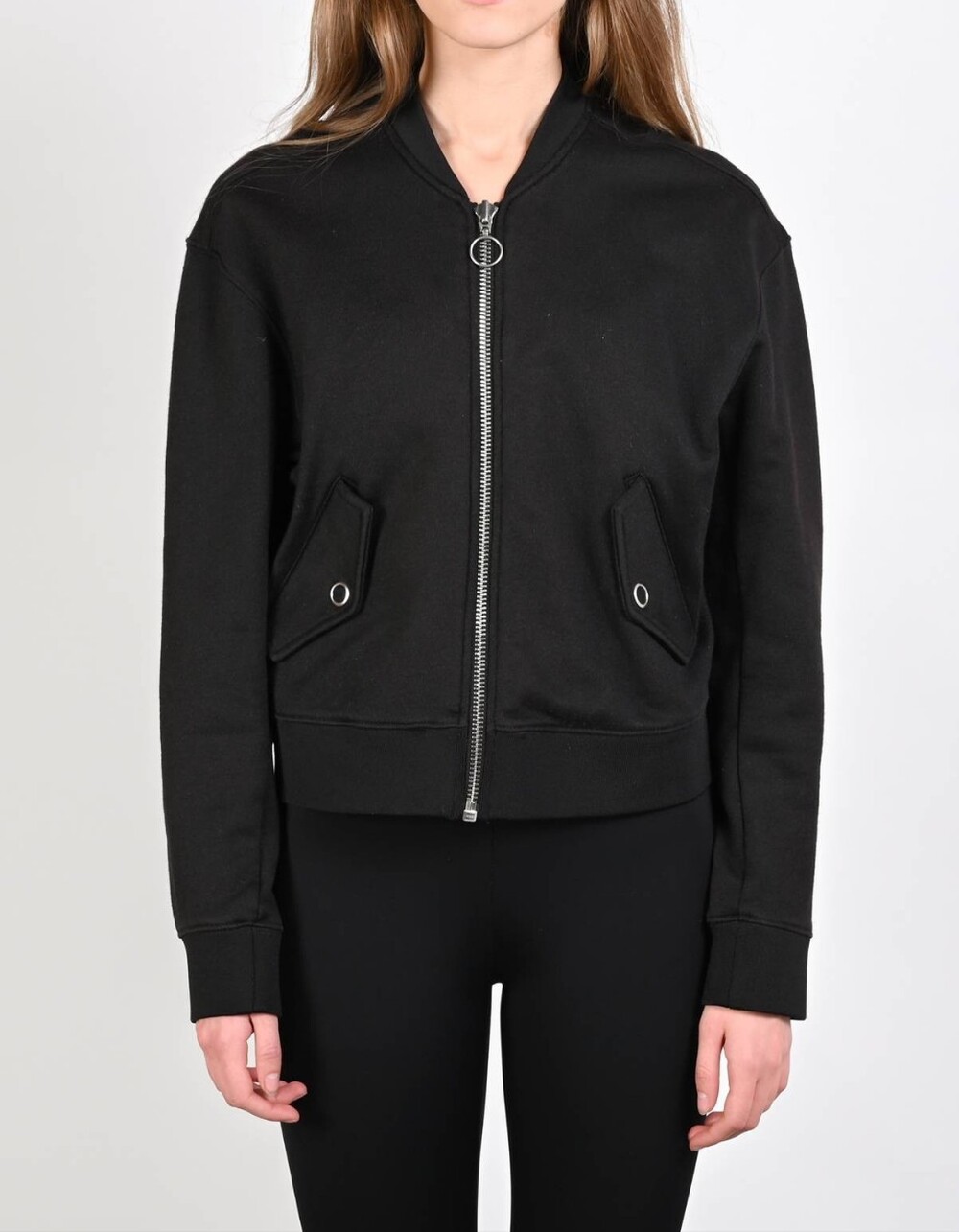 & Other Stories Black Bomber Jacket US 6